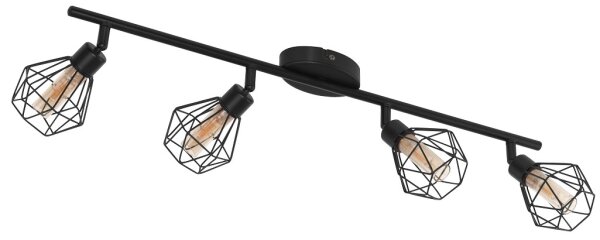 Eglo 55301 - LED Bodové svítidlo ZAPATA 4xG9/3W/230V černá