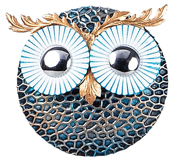 ASIR Kovová nástěnná dekorace OWL stříbro