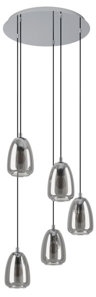 Eglo 98617 - Lustr na lanku ALOBRASE 5xE27/40W/230V
