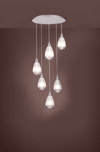 Eglo 39502 - Lustr na lanku SIRACUSA 6xE27/60W/230V