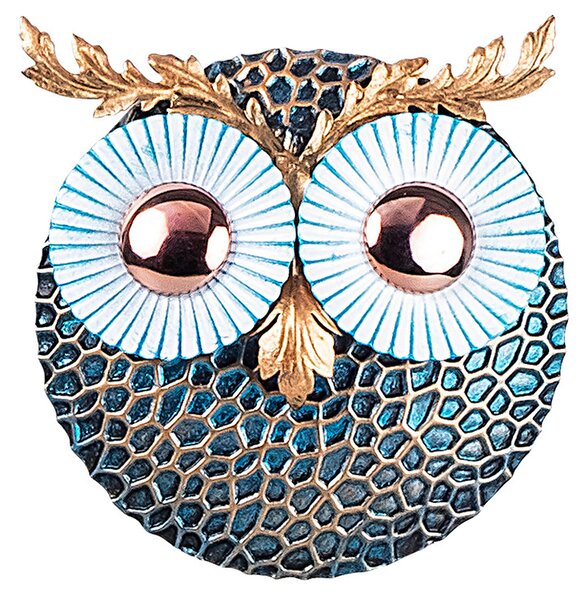 ASIR Kovová nástěnná dekorace OWL měď