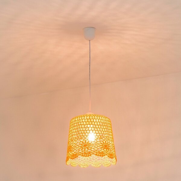 Dětský lustr na lanku NONNA 1xE27/60W/230V růžová