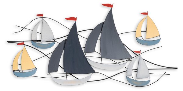 ASIR Kovová nástěnná dekorace BOATS