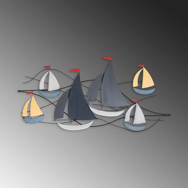 ASIR Kovová nástěnná dekorace BOATS