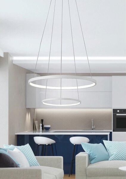LED Lustr na lanku LUNE LED/40W/230V