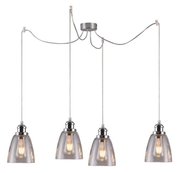 Lustr na lanku VOICE 4xE27/40W/230V pavouk