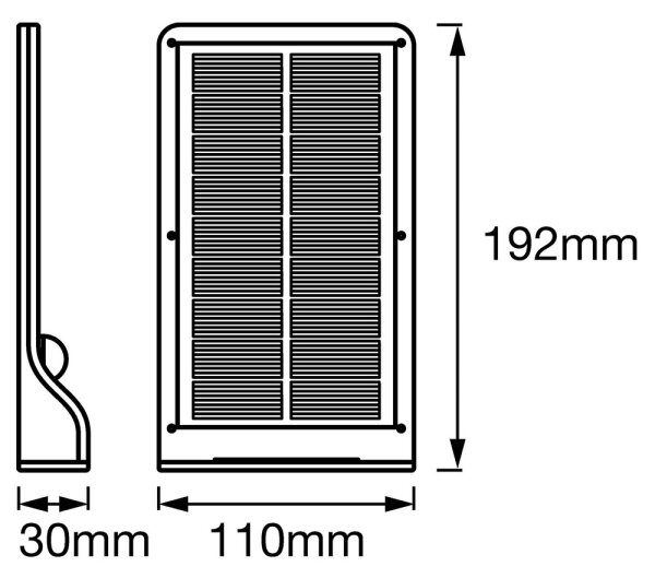 Ledvance - LED Solární nástěnné svítidlo se senzorem DOORLED LED/3W/3,3V IP44