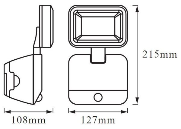 Ledvance - LED Venkovní nástěnné svítidlo se senzorem BATTERY LED/4W/4xD IP54