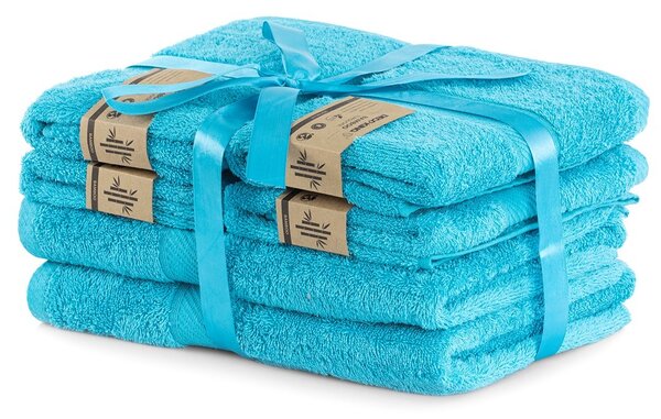 Set modrých ručníků DecoKing BAMBY