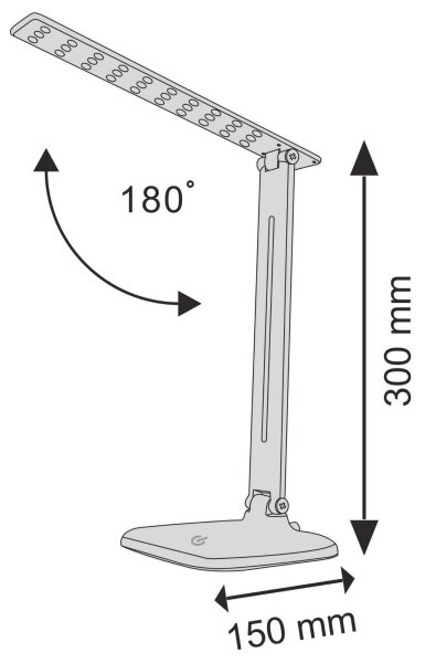 LED Stmívatelná dotyková stolní lampa JOWI LED/8W/230V bílá