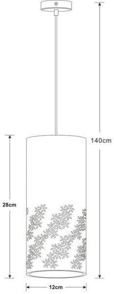 Lucide 13450/01/31 - Lustr na lanku SINAN 1xE27/40W/230V