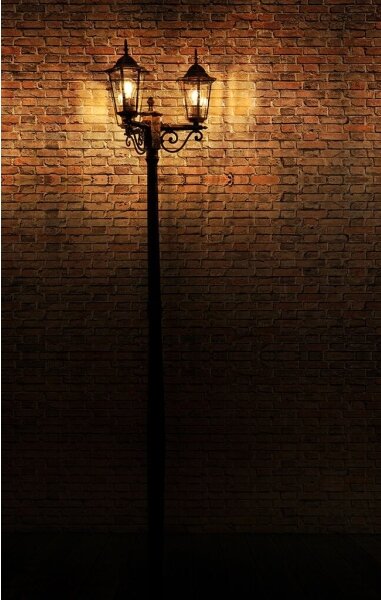 Venkovní lampa 3xE27/20W/230V IP43 2,58 m černá