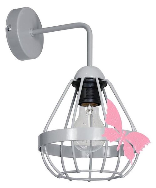 Dětské nástěnné svítidlo KAGO 1xE27/60W/230V šedá