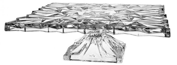 KŘISTÁLOVÝ PODNOS BOHEMIA JIHLAVA GLACIER NA NOZE 320MM