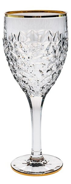 BOHEMIA JIHLAVA NICOLETTE GOLD SKLENICE NA VÍNO 270ML SADA 6KS