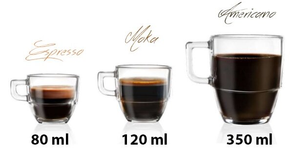 RCR CAFFE AMERICANO ŠÁLKA 350ML SADA 6KS