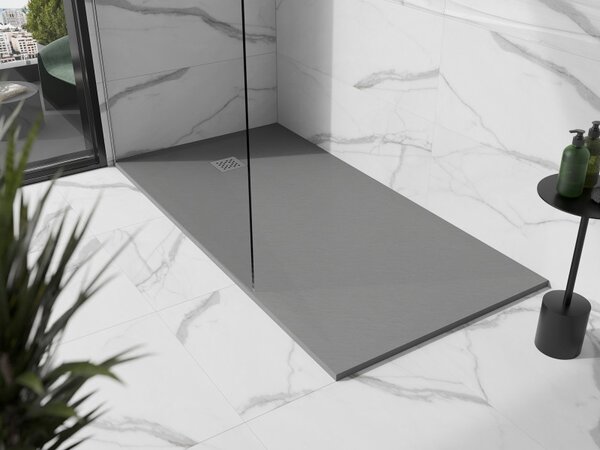 Mexen Stone+ kompozitní obdélníkový sprchový kout 200 x 80 cm, šedý-beton - 44618020
