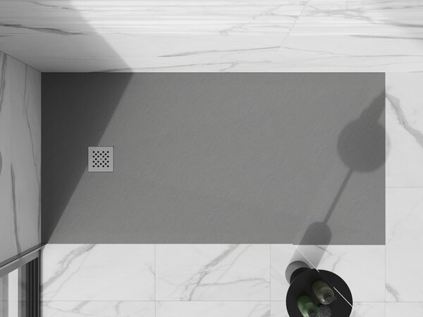 Mexen Stone+ kompozitní obdélníkový sprchový kout 200 x 80 cm, šedý-beton - 44618020