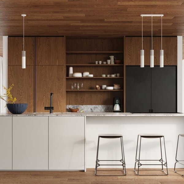 Sollux SL.0649 - Lustr na lanku BORGIO 3xGU10/40W/230V beton/kov bílá
