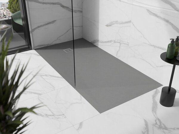 Mexen Stone+ kompozitní obdélníkový sprchový kout 200 x 80 cm, šedý-beton - 44618020