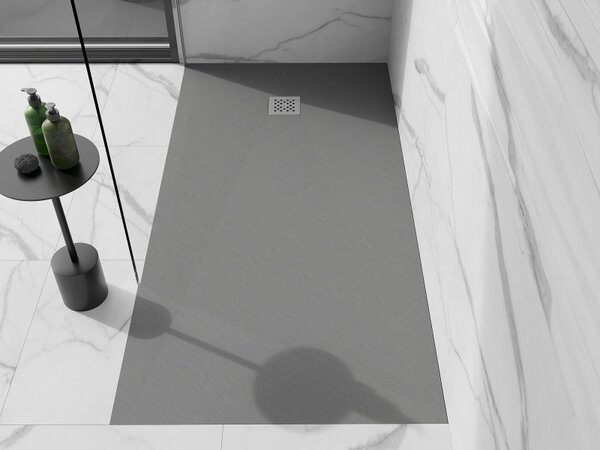 Mexen Stone+ kompozitní obdélníkový sprchový kout 200 x 80 cm, šedý-beton - 44618020