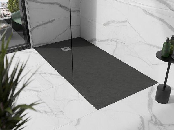 Mexen Stone+ obdélníkový kompozitní sprchový kout 200 x 80 cm, antracit - 44718020