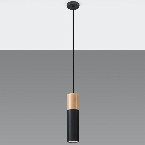 Sollux SL.0632 - Lustr na lanku PABLO 1xGU10/40W/230V černá