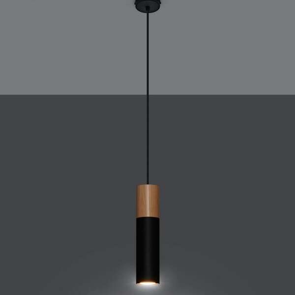 Sollux SL.0632 - Lustr na lanku PABLO 1xGU10/40W/230V černá