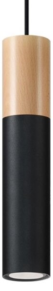 Sollux SL.0632 - Lustr na lanku PABLO 1xGU10/40W/230V černá