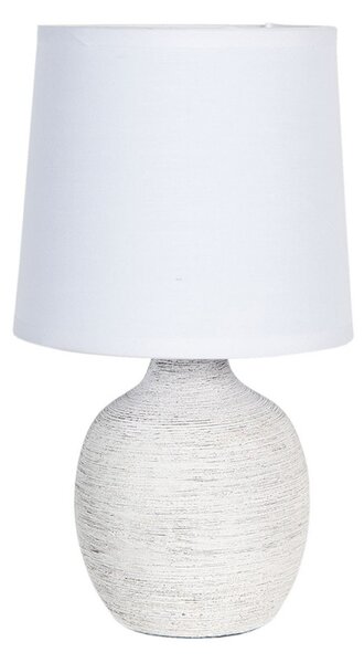Keramická stolní lampa bílá 26 cm (Clayre & Eef)