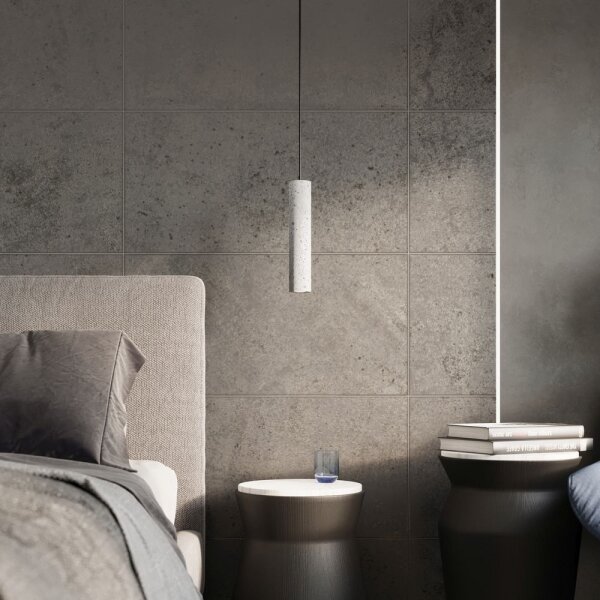 Sollux SL.0653 - Lustr na lanku LUVO 1xGU10/40W/230V beton/černá