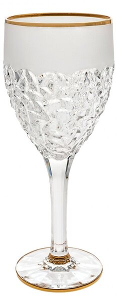 BOHEMIA JIHLAVA NICOLETTE GOLD/MAT SKLENICE NA VÍNO 270ML SADA 6KS