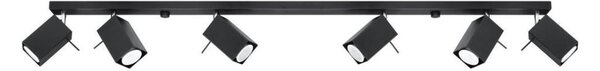 Sollux SL.0460 - Bodové svítidlo MERIDA 6xGU10/40W/230V černá
