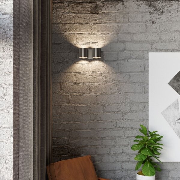 Sollux SL.0660 - Nástěnné bodové svítidlo ORBIS 2xG9/40W/230V černá