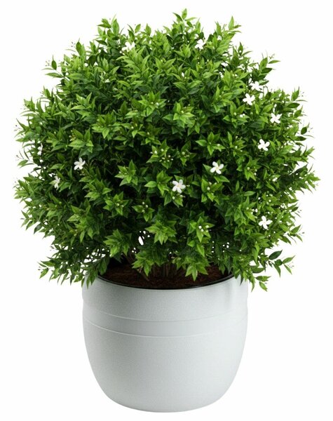 PLASTOVÝ KVĚTINÁČ LUNA CLASSIC 40X32 CM BÍLÁ