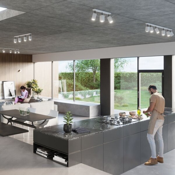 Sollux SL.0464 - Bodové svítidlo MERIDA 6xGU10/40W/230V bílá