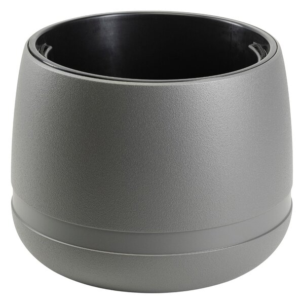 PLASTOVÝ KVĚTINÁČ LUNA VASE 48X38 CM ANTRACITOVÁ