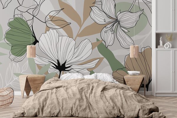 Fototapety Abstraktní rostliny a květiny, Fototapety květiny, w04898v2 : uwalls.cz