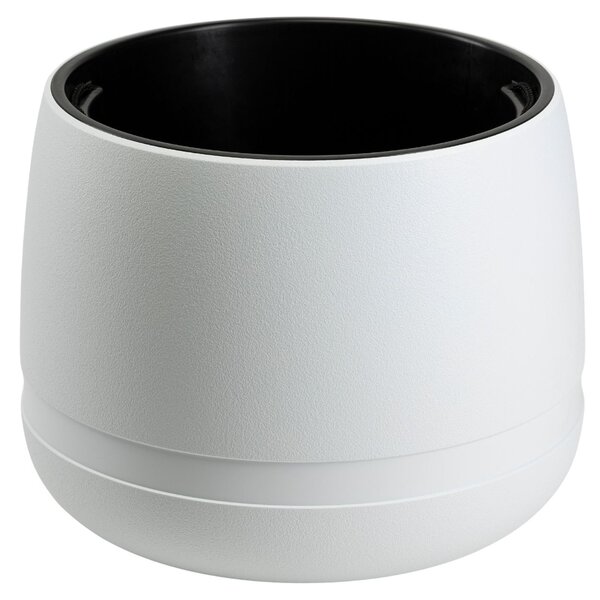 PLASTOVÝ KVĚTINÁČ LUNA VASE 48X38 CM BÍLÁ