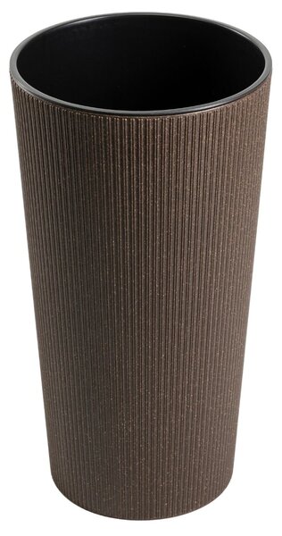 PLASTOVÝ KVĚTINÁČ URBANIKA ECO 46,5X25,5 CM TMAVĚHNĚDÁ