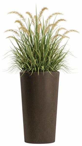 PLASTOVÝ KVĚTINÁČ URBANIKA ECO 46,5X25,5 CM TMAVĚHNĚDÁ