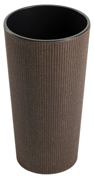 PLASTOVÝ KVĚTINÁČ URBANIKA ECO 36,5X19,5 CM TMAVĚHNĚDÁ