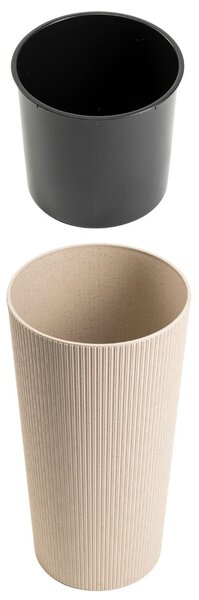 PLASTOVÝ KVĚTINÁČ URBANIKA ECO 36,5X19,5 CM LATTE