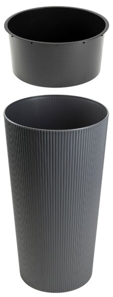 PLASTOVÝ KVĚTINÁČ URBANIKA ECO 75X41 CM ANTRACITOVÁ