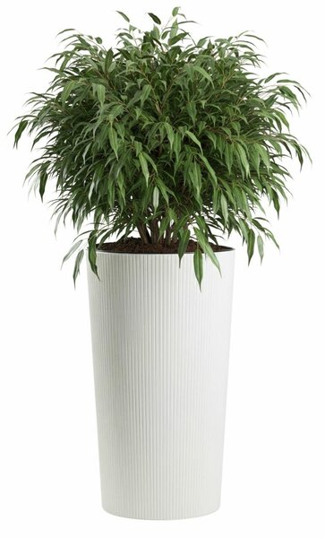 PLASTOVÝ KVĚTINÁČ URBANIKA ECO 75X41 CM BÍLÁ