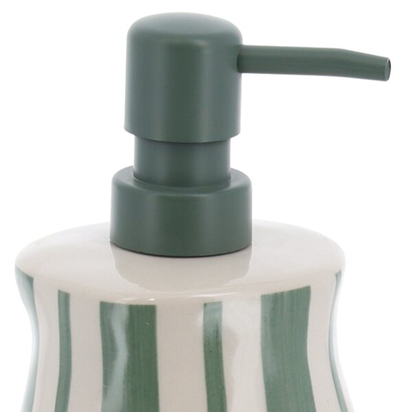 Dávkovač mýdla Nola, kombinace barev/se zelenými prvky, 350 ml