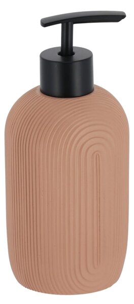 Sada koupelnových doplňků Elya, pudrová/s černými prvky