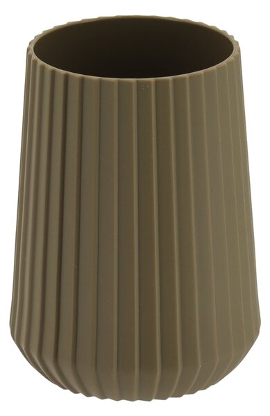Sada koupelnových doplňků Roza, olivová/s dřevěnými prvky
