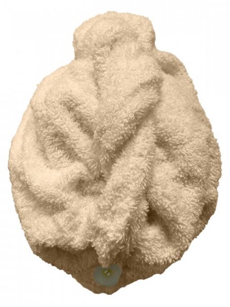 Rychleschnoucí froté Turban na vlasy béžový TiaHome