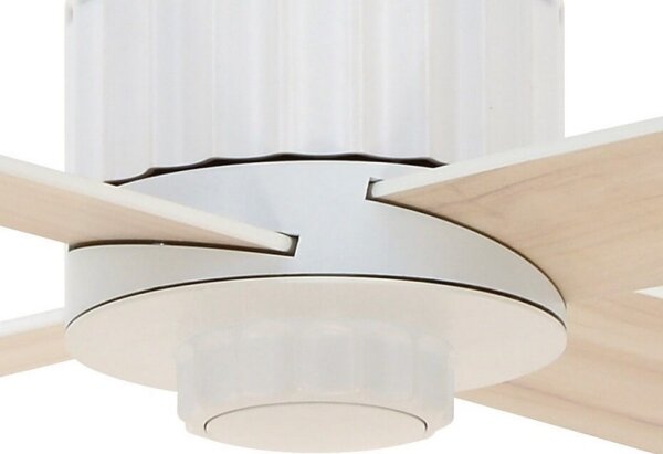 Lucci air 213171 - LED Stropní ventilátor NEWPORT dřevo/bílá/béžová + DO